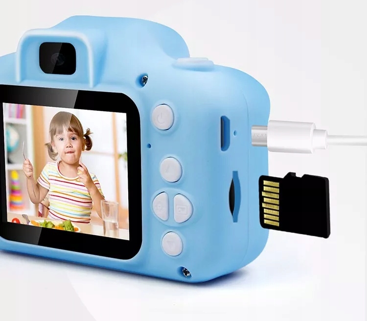 APARAT CYFROWY DLA DZIECI Dziecka Fotograficzny KOTEK 12MPX + 4 GRY Kolor wielokolorowy